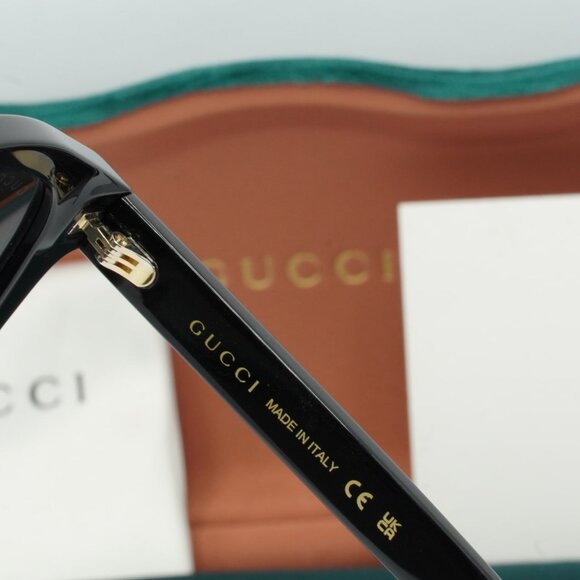Gucci GG1316S 001 Aviator Sunglasses - Black\Grey - Picture 7 of 10